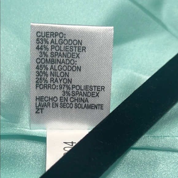 Elegant Lace Overlay Dress Turquoise Mint - Picture 15 of 16